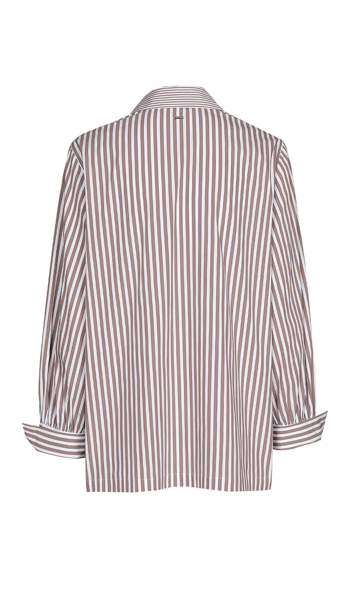 Blouses lange mouw bruin Xandres