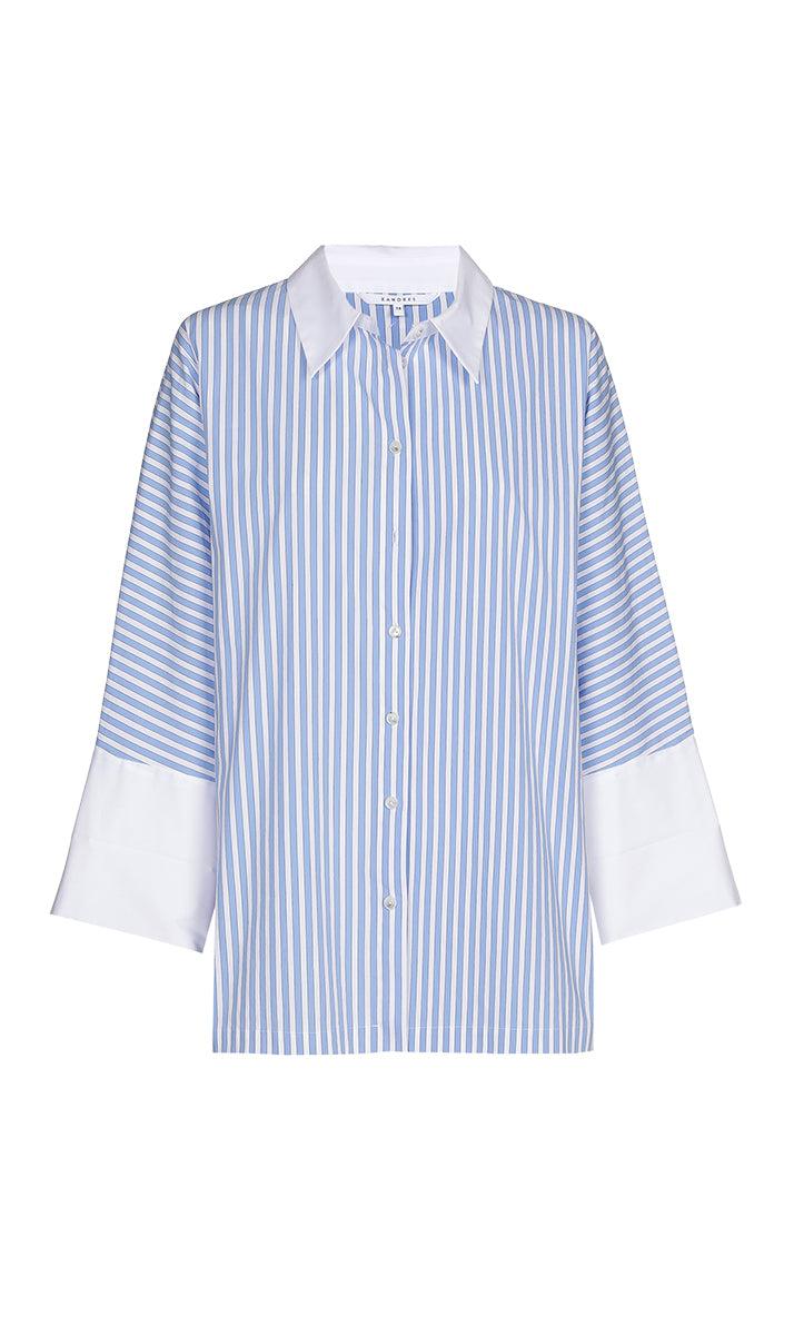 Blouses lange mouw blauw Xandres