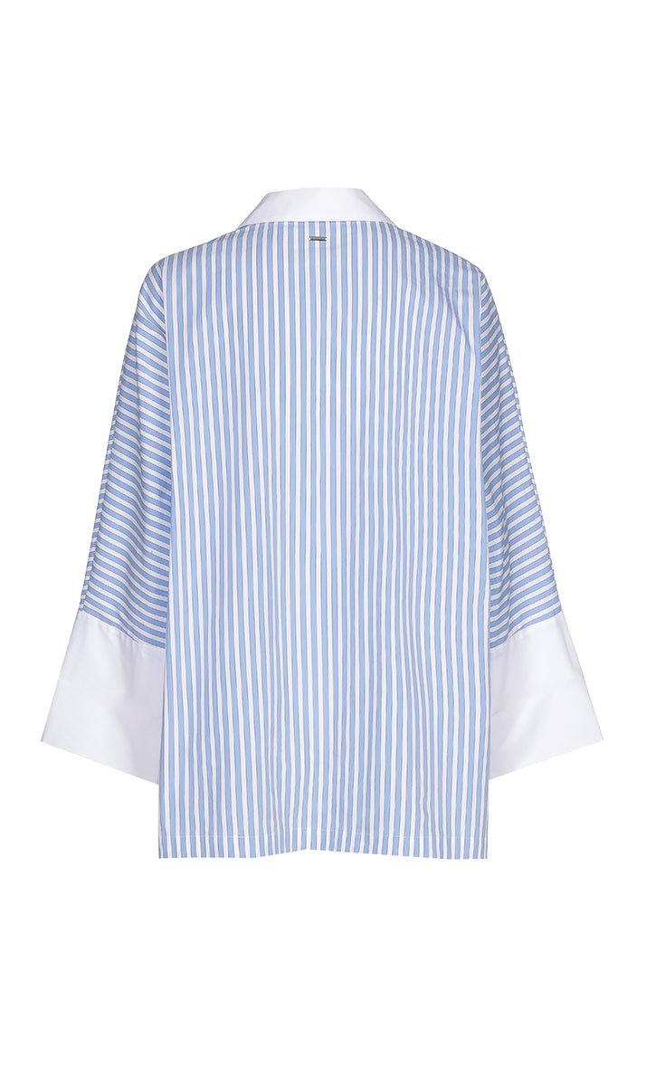 Blouses lange mouw blauw Xandres