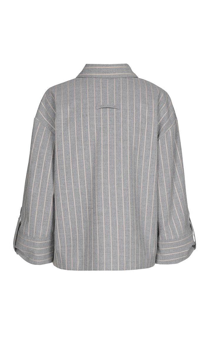 Blouses lange mouw grijs Xandres