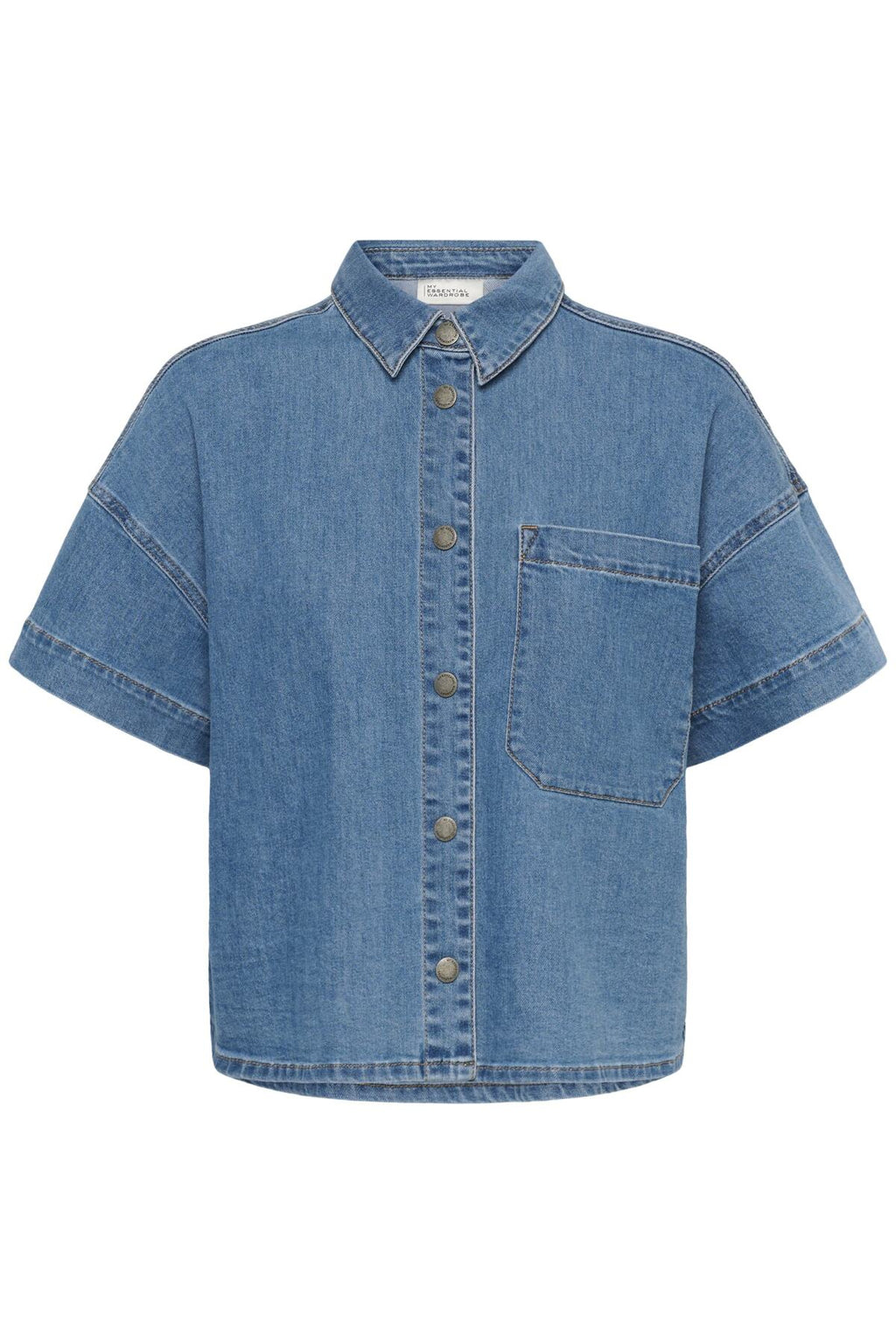 Blouses korte mouw blauw My Essential Wardrobe
