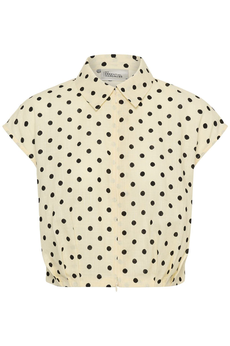 Blouses korte mouw geel My Essential Wardrobe