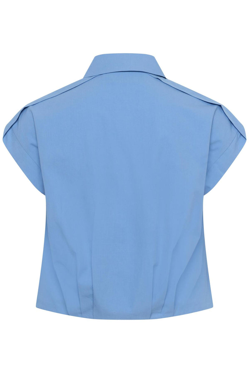 Blouses korte mouw blauw My Essential Wardrobe