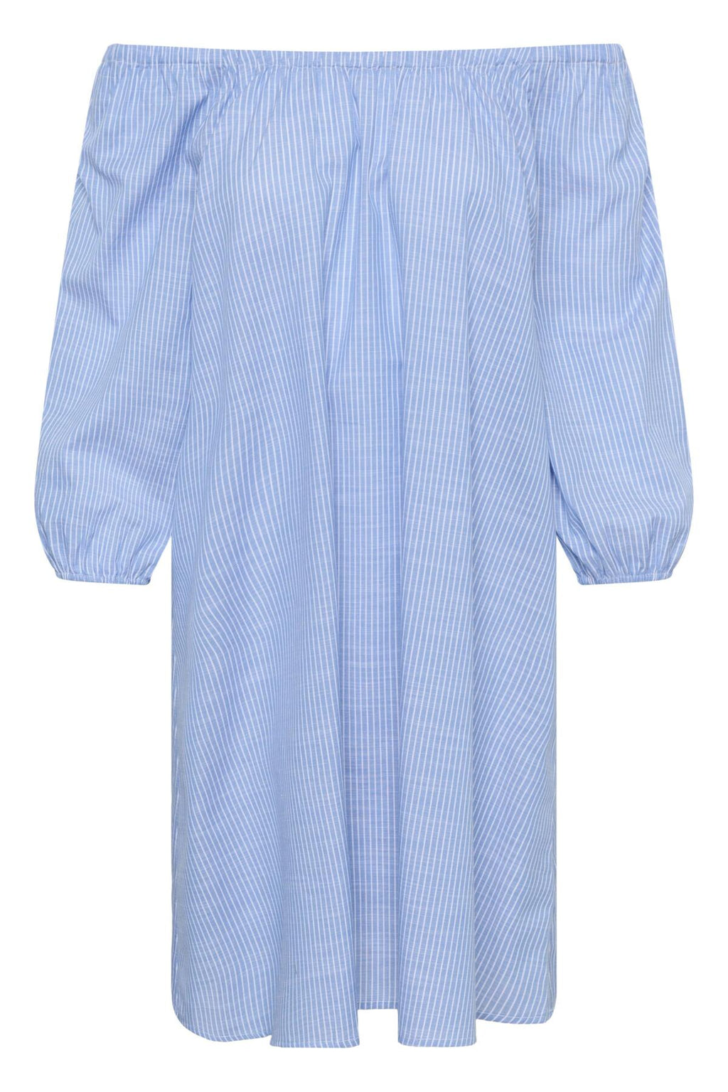 Jurken lange mouw blauw My Essential Wardrobe