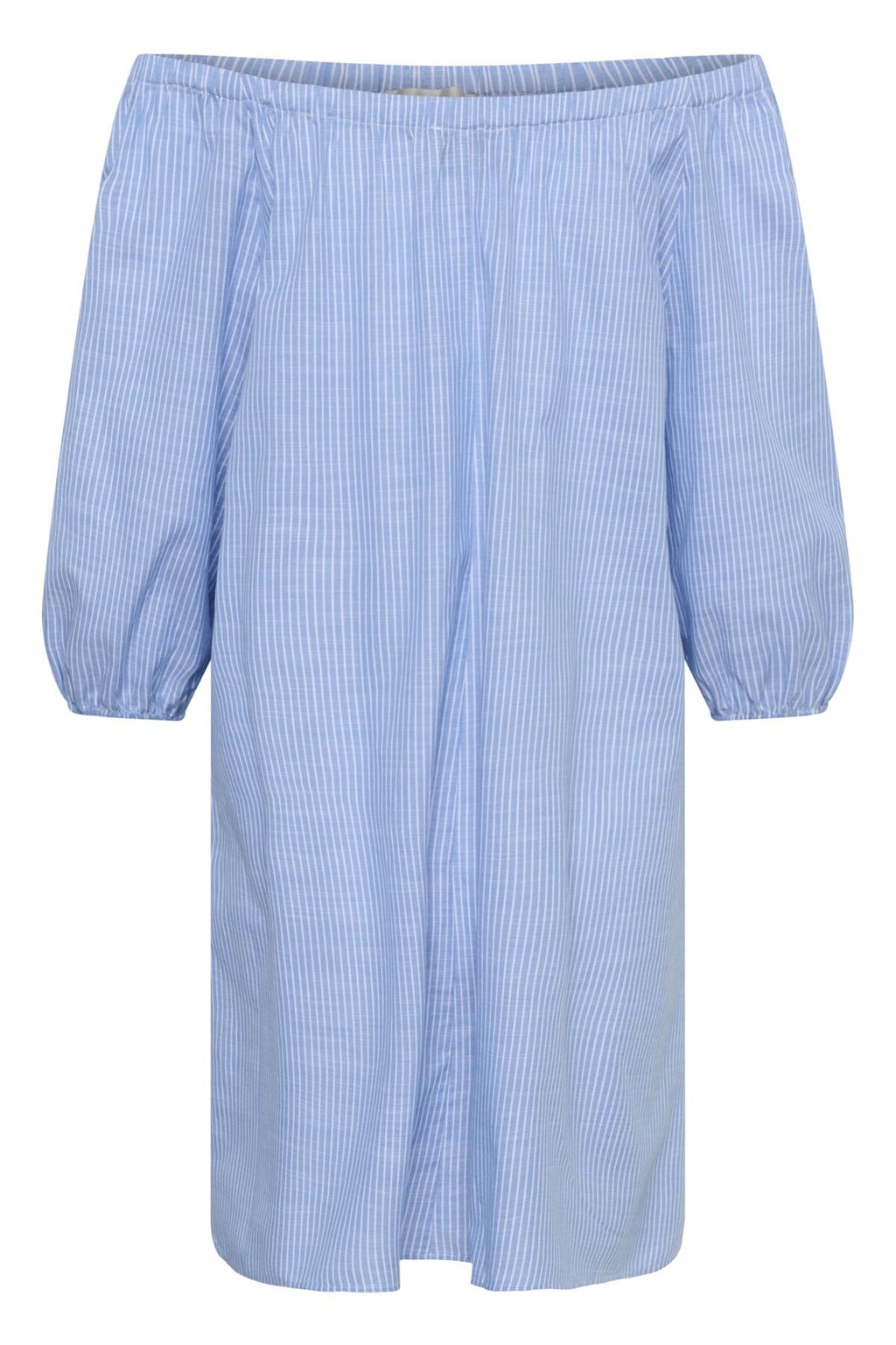 Jurken lange mouw blauw My Essential Wardrobe