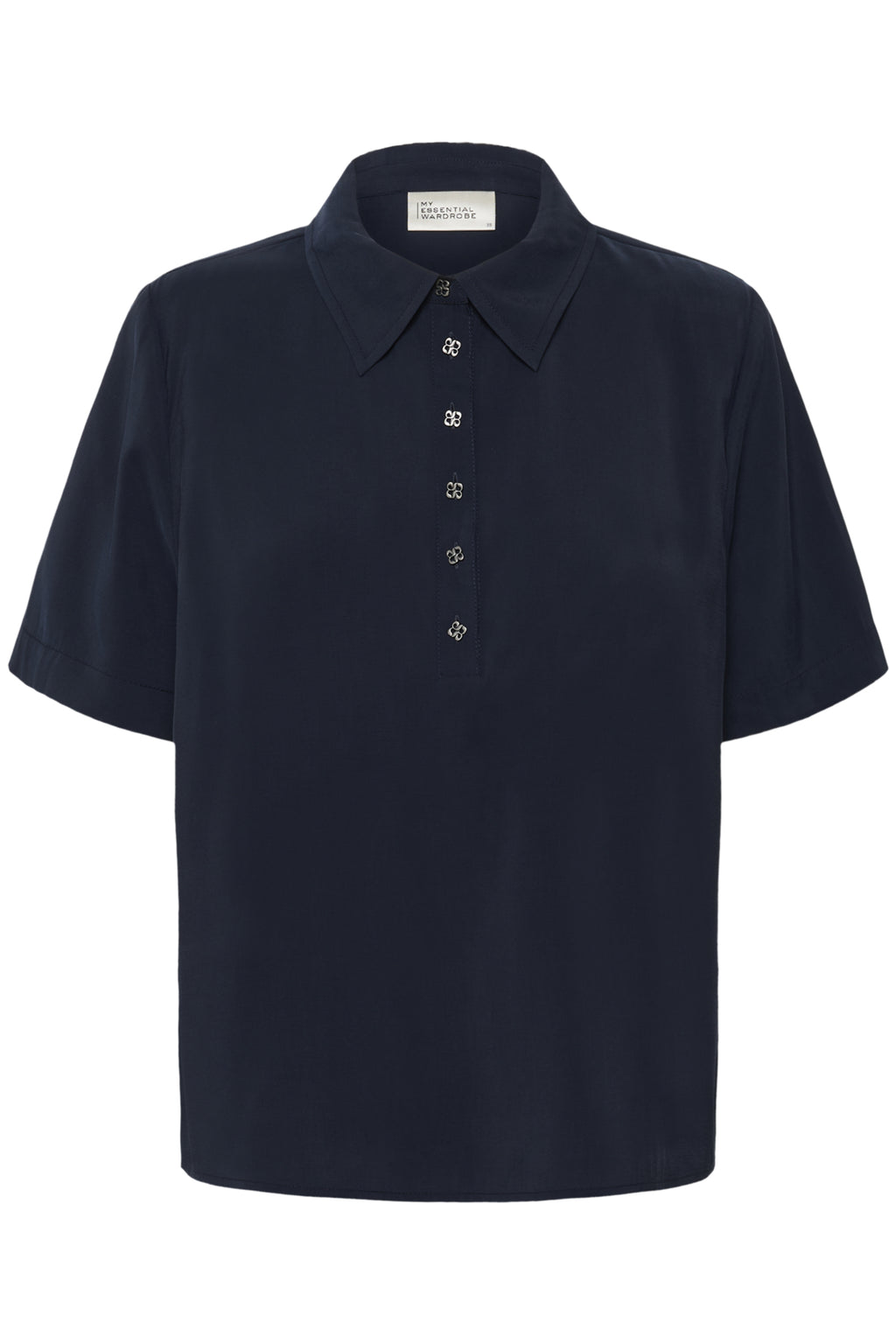 Blouses korte mouw navy My Essential Wardrobe