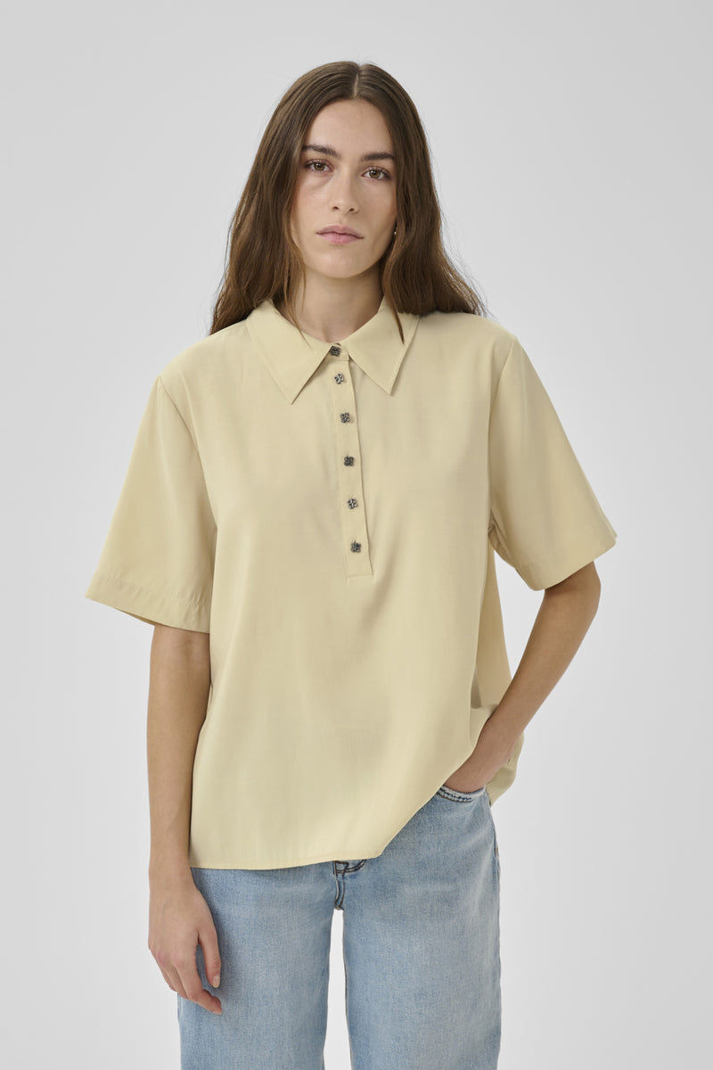 Polo's korte mouw geel My Essential Wardrobe