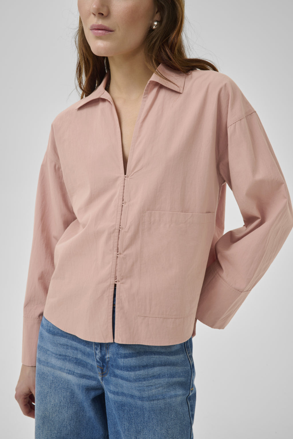 Blouses lange mouw roze My Essential Wardrobe