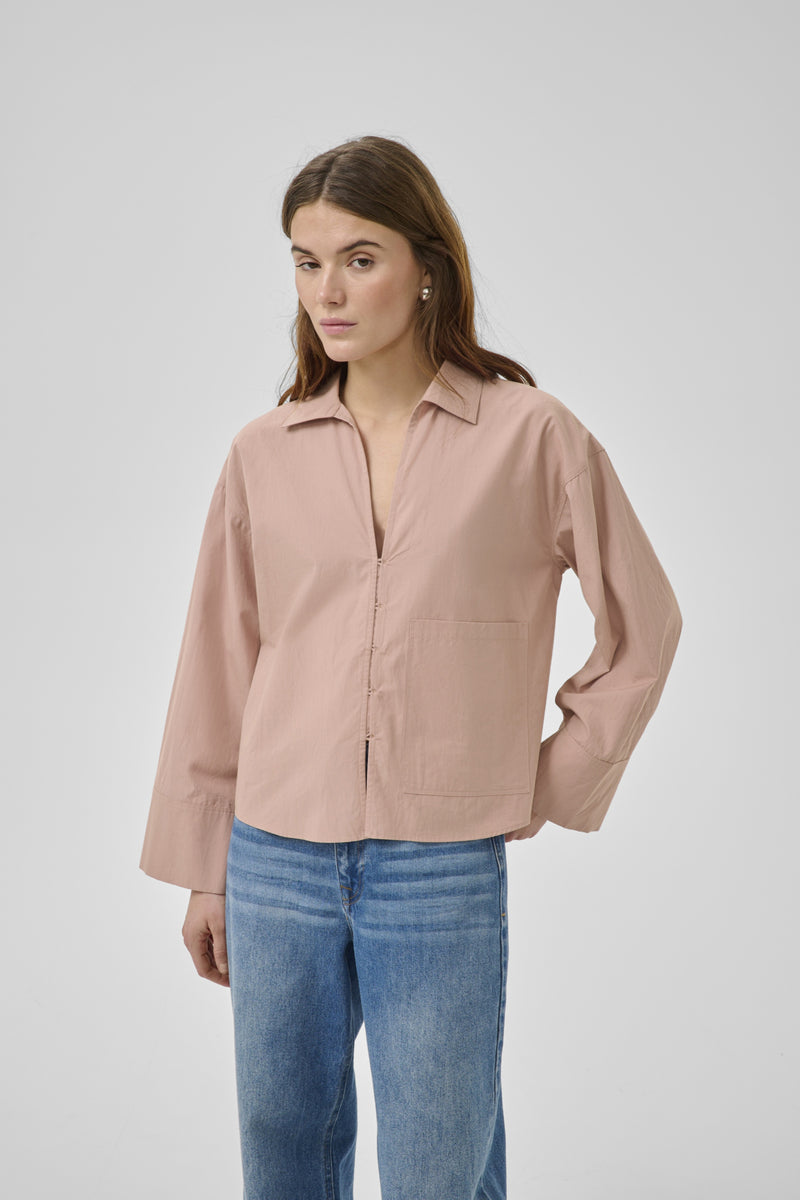 Blouses lange mouw roze My Essential Wardrobe