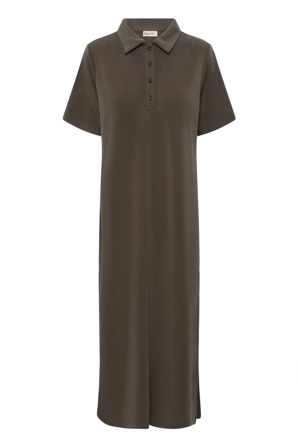 Jurken korte mouw bruin My Essential Wardrobe