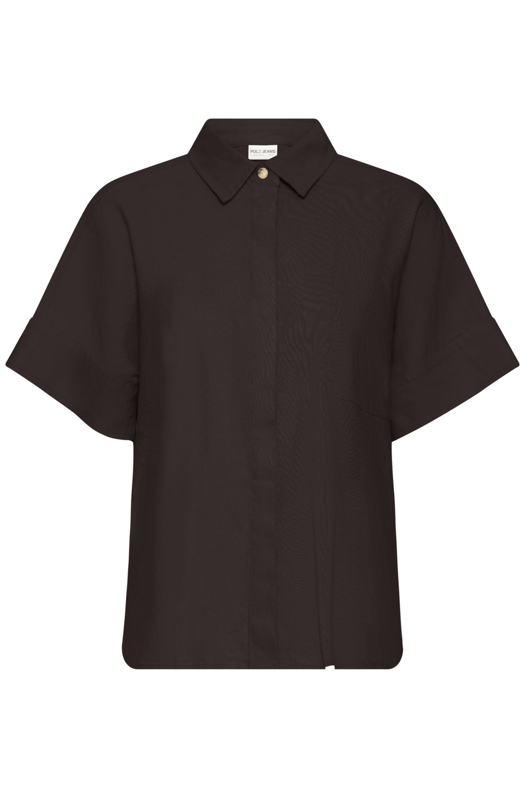 Blouses korte mouw bruin Pulz Jeans