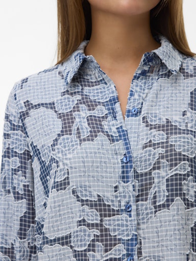 Blouses lange mouw blauw VERO MODA