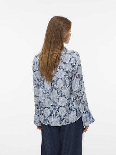 Blouses lange mouw blauw VERO MODA