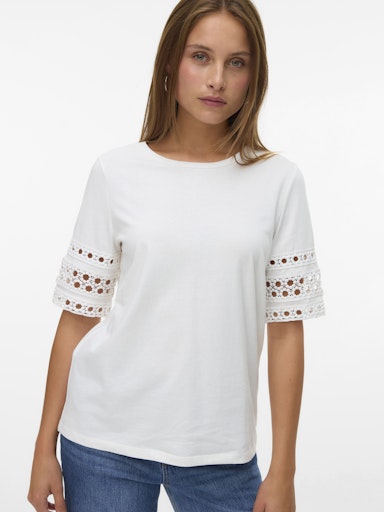 Blouses korte mouw wit VERO MODA