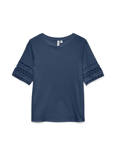 Blouses korte mouw blauw VERO MODA