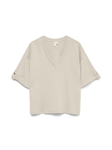 Blouses korte mouw beige VERO MODA