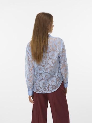 Blouses lange mouw blauw VERO MODA