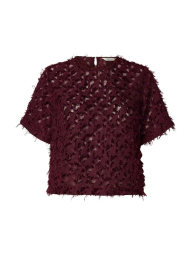 Blouses korte mouw paars Selected FEMME