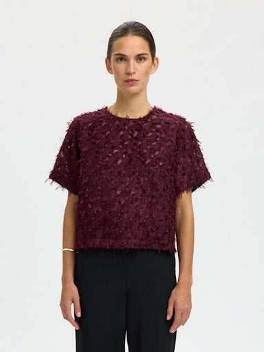 Blouses korte mouw paars Selected FEMME