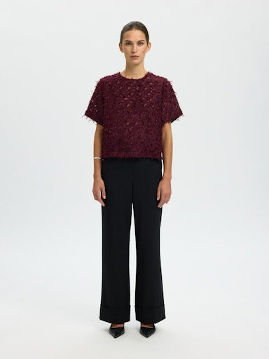 Blouses korte mouw paars Selected FEMME