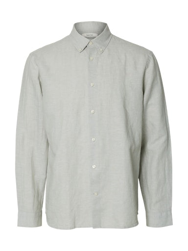 Hemden lange mouw blauw Selected HOMME