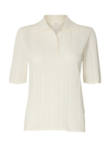 Polo's korte mouw wit Selected FEMME
