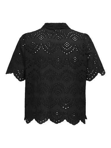 Blouses korte mouw zwart ONLY Carmakoma