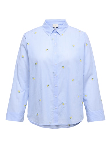 Blouses lange mouw blauw ONLY Carmakoma