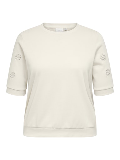 T-shirts korte mouw beige ONLY Carmakoma