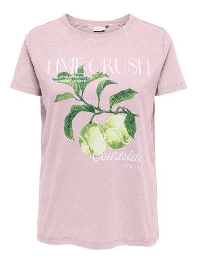 T-shirts korte mouw paars ONLY Carmakoma