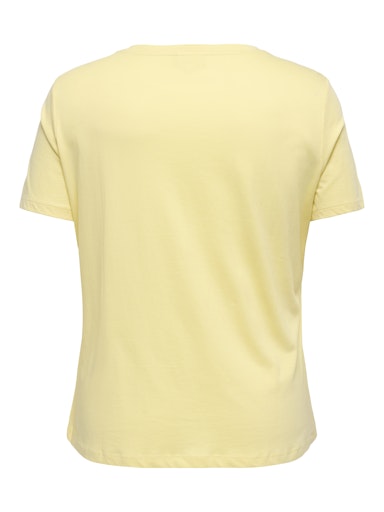 T-shirts korte mouw geel ONLY Carmakoma