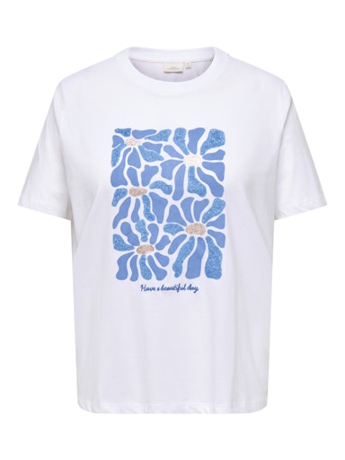 T-shirts korte mouw wit ONLY Carmakoma