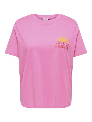 T-shirts korte mouw roze ONLY Carmakoma
