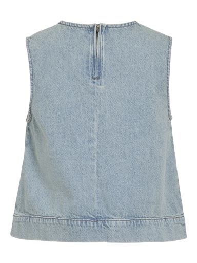 Blouses korte mouw blauw VILA