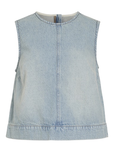 Blouses korte mouw blauw VILA