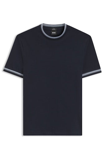 T-shirts lange mouw blauw Boss Men Black