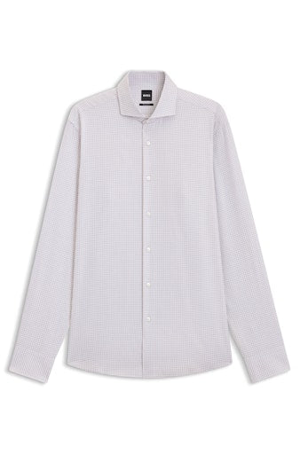 Hemden lange mouw beige Boss Men Black