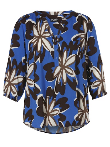 Blouses lange mouw blauw Via Appia Due
