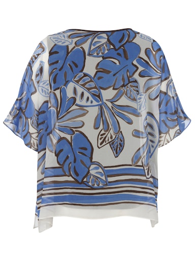 Blouses korte mouw blauw Via Appia Due