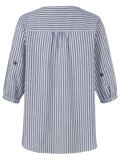 Blouses lange mouw blauw Via Appia Due