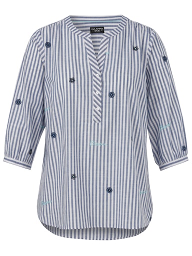 Blouses lange mouw blauw Via Appia Due