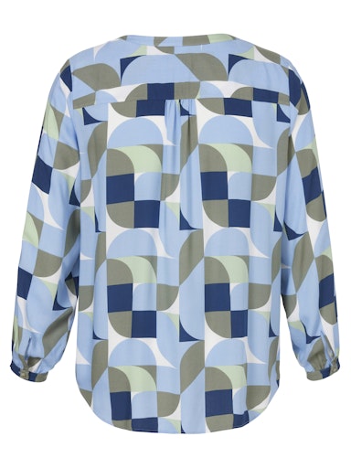 Blouses lange mouw blauw Via Appia Due