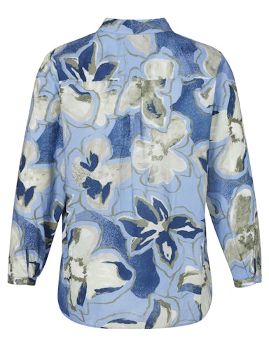 Blouses lange mouw blauw Via Appia Due