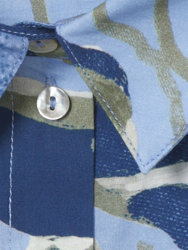 Blouses lange mouw blauw Via Appia Due