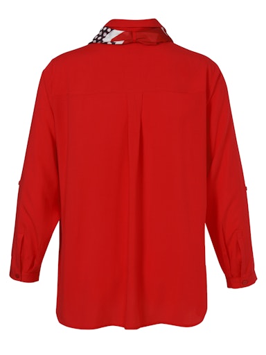 Blouses lange mouw rood Via Appia Due