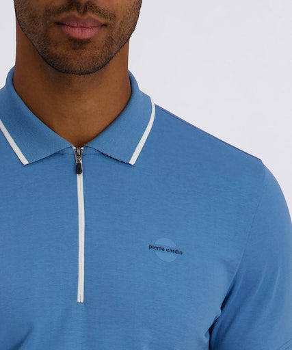 Polo's korte mouw blauw Pierre Cardin