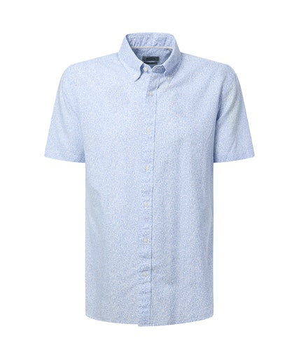 Hemden korte mouw navy Pierre Cardin