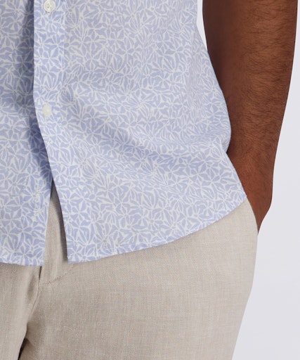Hemden korte mouw navy Pierre Cardin