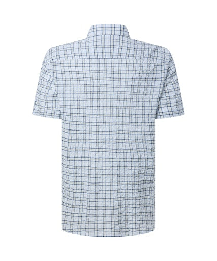 Hemden korte mouw navy Pierre Cardin