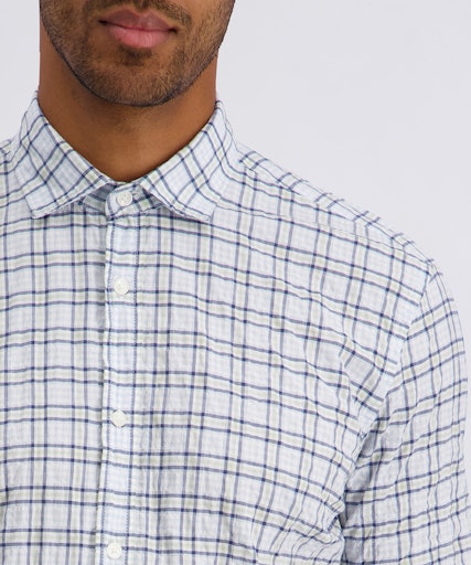 Hemden korte mouw navy Pierre Cardin